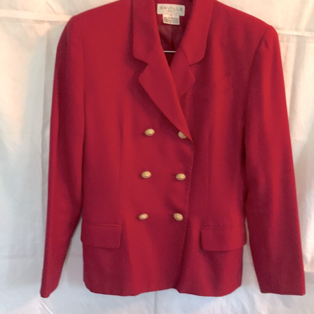 Saville Suit ladies sz 6 red